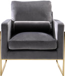 Mila Grey Velvet Chair - Town Of Bargains Furniture - NY