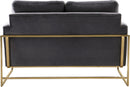 Mila Grey Velvet Loveseat - Town Of Bargains Furniture - NY