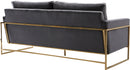 Mila Grey Velvet Sofa - Town Of Bargains Furniture - NY
