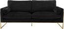 Mila Black Velvet Sofa - Town Of Bargains Furniture - NY