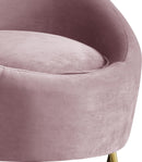 Serpentine Pink Velvet Chair - Town Of Bargains Furniture - NY