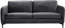Poppy Grey Velvet Sofa - Town Of Bargains Furniture - NY