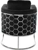 Casa Black Velvet Chair - Town Of Bargains Furniture - NY