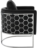 Casa Black Velvet Chair - Town Of Bargains Furniture - NY