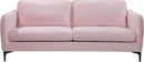 Poppy Pink Velvet Sofa - Town Of Bargains Furniture - NY