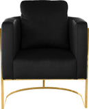 Casa Black Velvet Chair - Town Of Bargains Furniture - NY