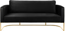 Casa Black Velvet Sofa - Town Of Bargains Furniture - NY