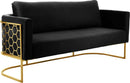 Casa Black Velvet Sofa - Town Of Bargains Furniture - NY