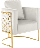 Casa Cream Velvet Chair - Town Of Bargains Furniture - NY