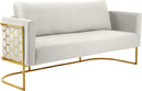 Casa Cream Velvet Sofa - Town Of Bargains Furniture - NY