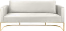 Casa Cream Velvet Sofa - Town Of Bargains Furniture - NY