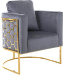 Casa Grey Velvet Chair - Town Of Bargains Furniture - NY