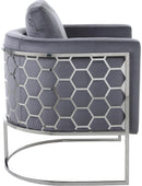 Casa Grey Velvet Chair - Town Of Bargains Furniture - NY