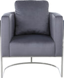 Casa Grey Velvet Chair - Town Of Bargains Furniture - NY