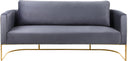Casa Grey Velvet Sofa - Town Of Bargains Furniture - NY