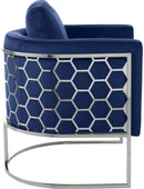 Casa Navy Velvet Chair - Town Of Bargains Furniture - NY