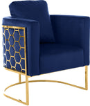 Casa Navy Velvet Chair - Town Of Bargains Furniture - NY