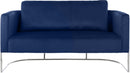 Casa Navy Velvet Loveseat - Town Of Bargains Furniture - NY