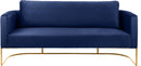 Casa Navy Velvet Sofa - Town Of Bargains Furniture - NY