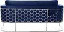 Casa Navy Velvet Sofa - Town Of Bargains Furniture - NY