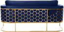 Casa Navy Velvet Sofa - Town Of Bargains Furniture - NY