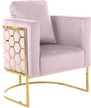 Casa Pink Velvet Chair - Town Of Bargains Furniture - NY