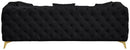 Kingdom Black Velvet Sofa - Town Of Bargains Furniture - NY