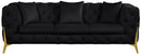 Kingdom Black Velvet Sofa - Town Of Bargains Furniture - NY