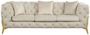 Kingdom Cream Velvet Sofa - Town Of Bargains Furniture - NY