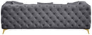 Kingdom Grey Velvet Sofa - Town Of Bargains Furniture - NY