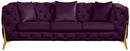 Kingdom Purple Velvet Sofa - Town Of Bargains Furniture - NY