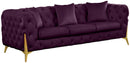 Kingdom Purple Velvet Sofa - Town Of Bargains Furniture - NY