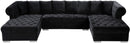 Presley Black Velvet 3pc. Sectional - Town Of Bargains Furniture - NY