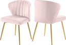 Finley Pink Velvet Dining Chair
