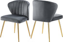 Finley Grey Velvet Dining Chair
