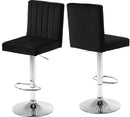 Joel Black Velvet Adjustable Stool