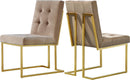 Pierre Beige Velvet Dining Chair