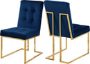 Pierre Navy Velvet Dining Chair