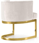 Gianna Cream Velvet Dining Chair - Town Of Bargains Furniture - NY