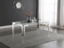 Casper Rich Chrome Dining Table - Town Of Bargains Furniture - NY