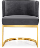 Gianna Grey Velvet Dining Chair - Town Of Bargains Furniture - NY