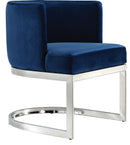 Gianna Navy Velvet Dining Chair - Town Of Bargains Furniture - NY