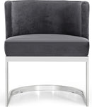 Gianna Grey Velvet Dining Chair - Town Of Bargains Furniture - NY