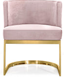 Gianna Pink Velvet Dining Chair - Town Of Bargains Furniture - NY
