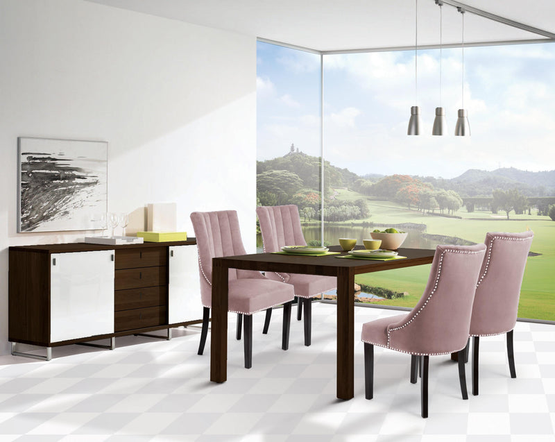Oxford Pink Velvet Dining Chair - Town Of Bargains Furniture - NY