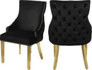 Tuft Black Velvet Dining Chair - Town Of Bargains Furniture - NY