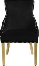 Tuft Black Velvet Dining Chair - Town Of Bargains Furniture - NY