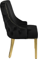 Tuft Black Velvet Dining Chair - Town Of Bargains Furniture - NY