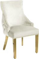 Tuft Cream Velvet Dining Chair - Town Of Bargains Furniture - NY