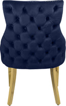 Tuft Navy Velvet Dining Chair - Town Of Bargains Furniture - NY
